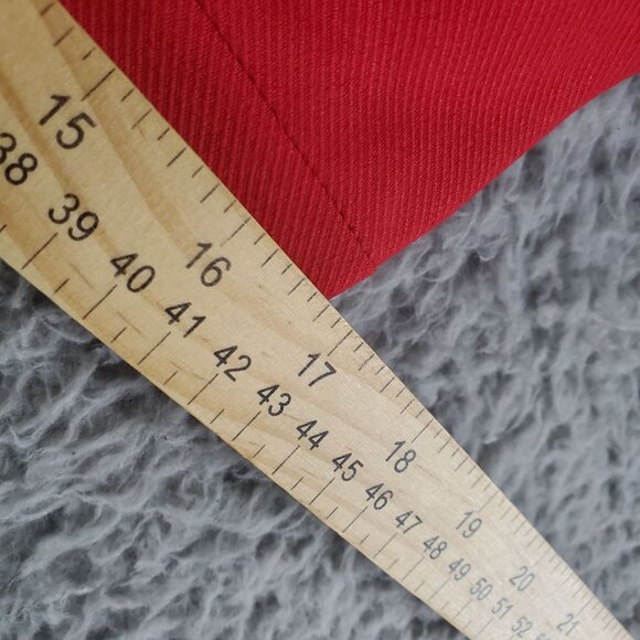 Banana Republic Blazer Womens Size 4 Red Structured Polyester Rayon Button *NWT* - Picture 6 of 9